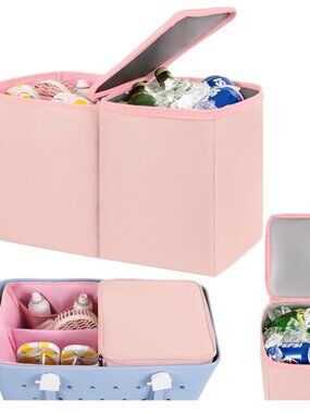 Cooler Organizer Insert for Bogg Bag Pink